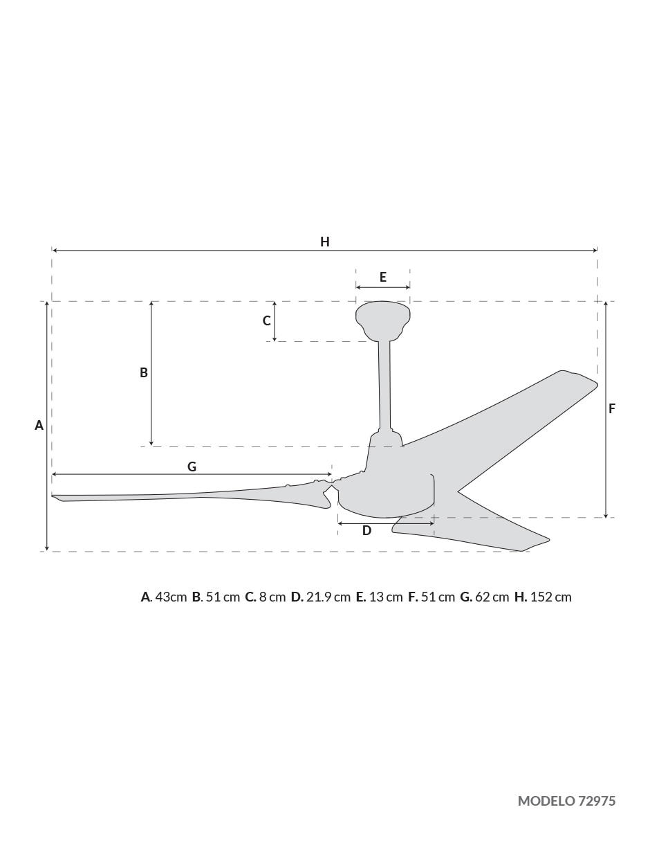 Ventilador de techo Westinghouse 4 velocidades