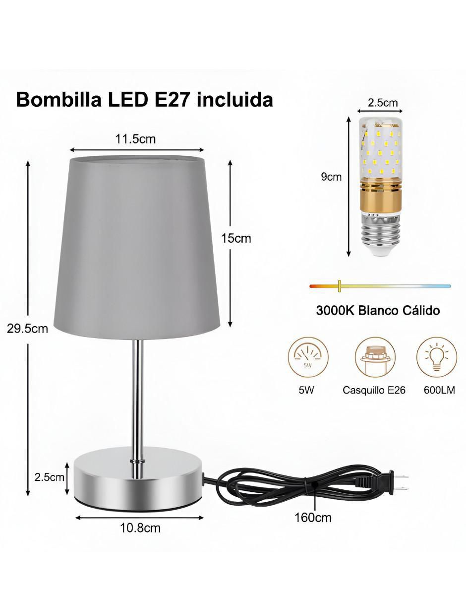 Lámpara de mesa incandescente