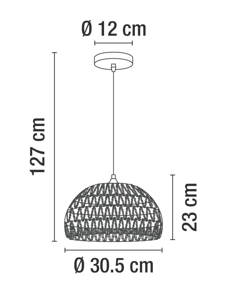 Lámpara colgante incandescente y LED 4