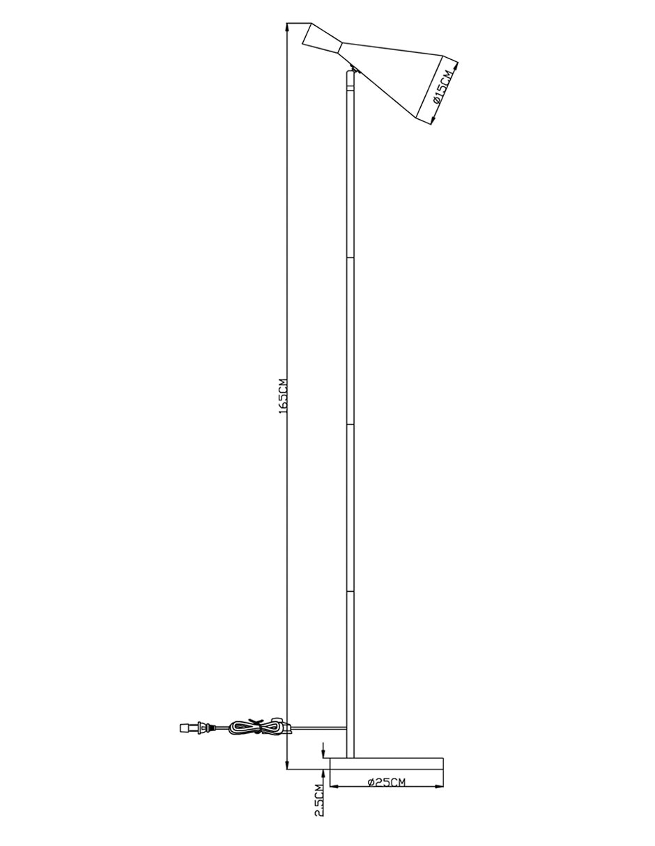 Lámpara de pie Haus led Reseda Tcx
