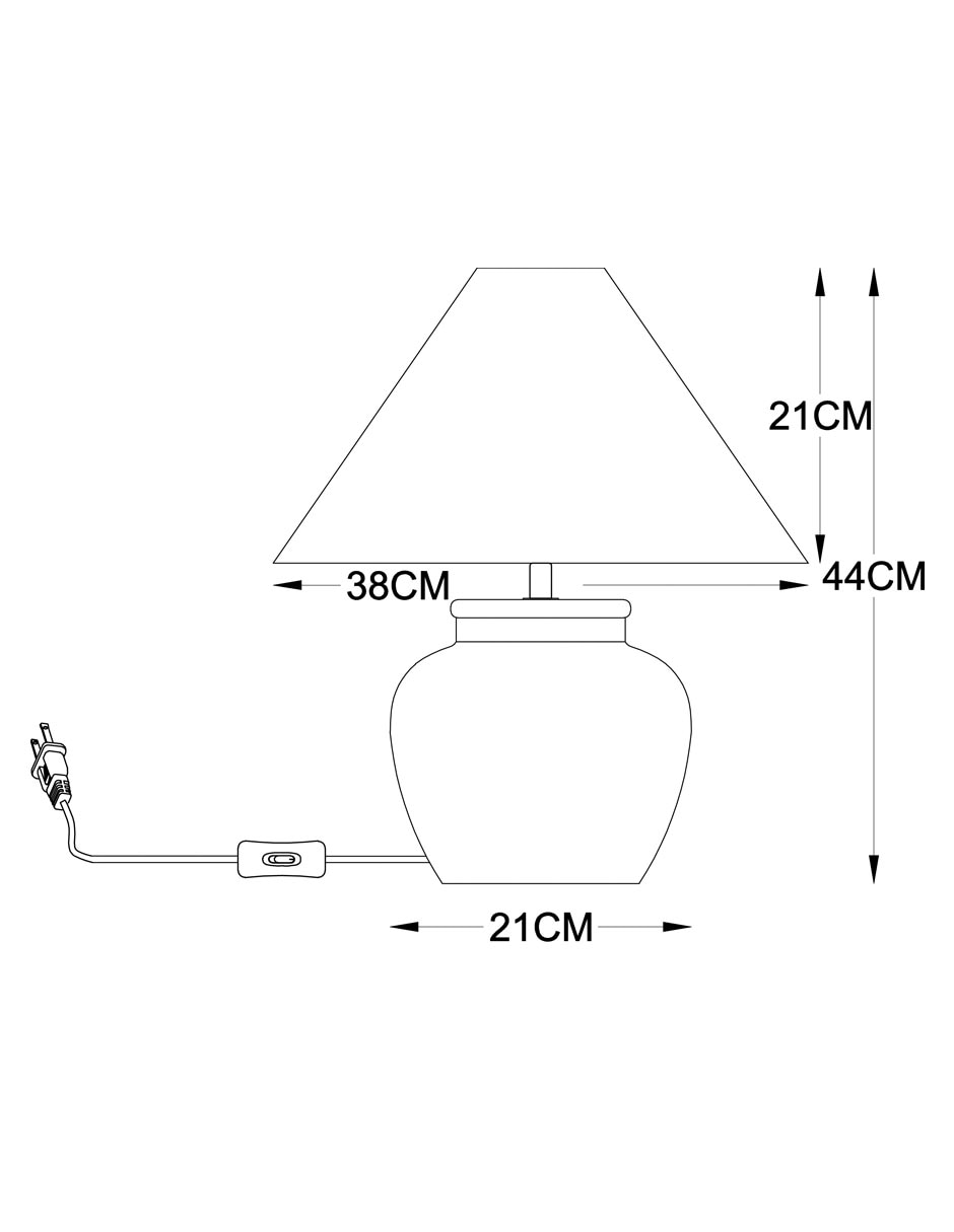 Lampara mesa Bluebell & Co. led
