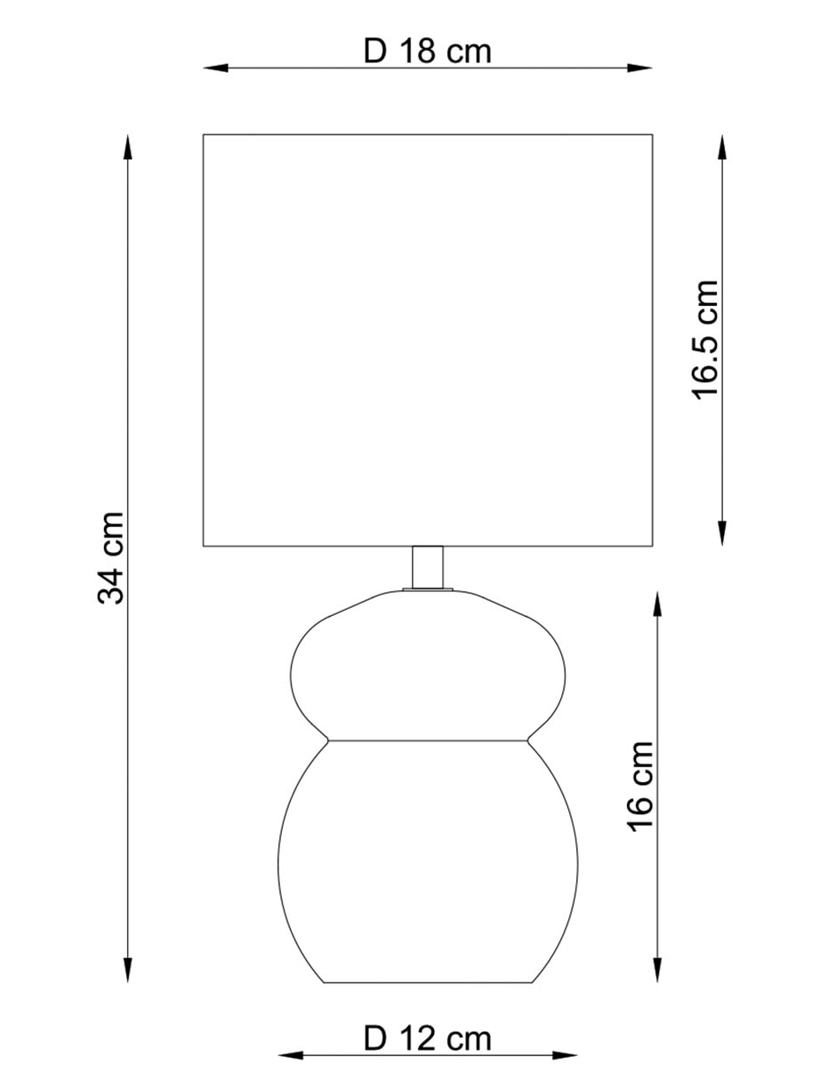 Lampara mesa Bluebell & Co. led Belly