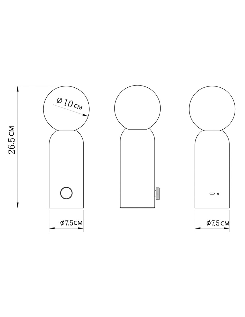 Lampara mesa Haus led Mila Tall