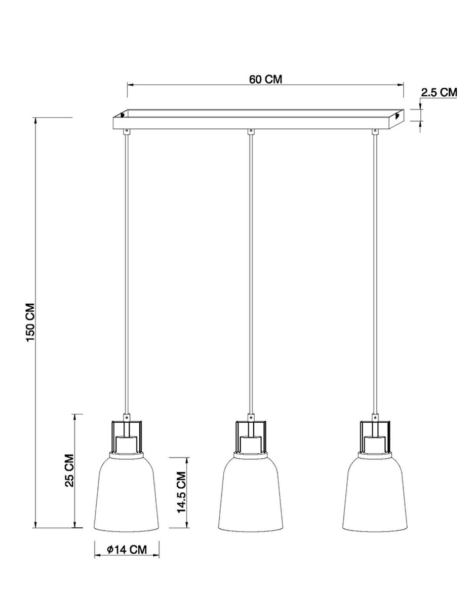 Lámpara colgante Haus led Fum