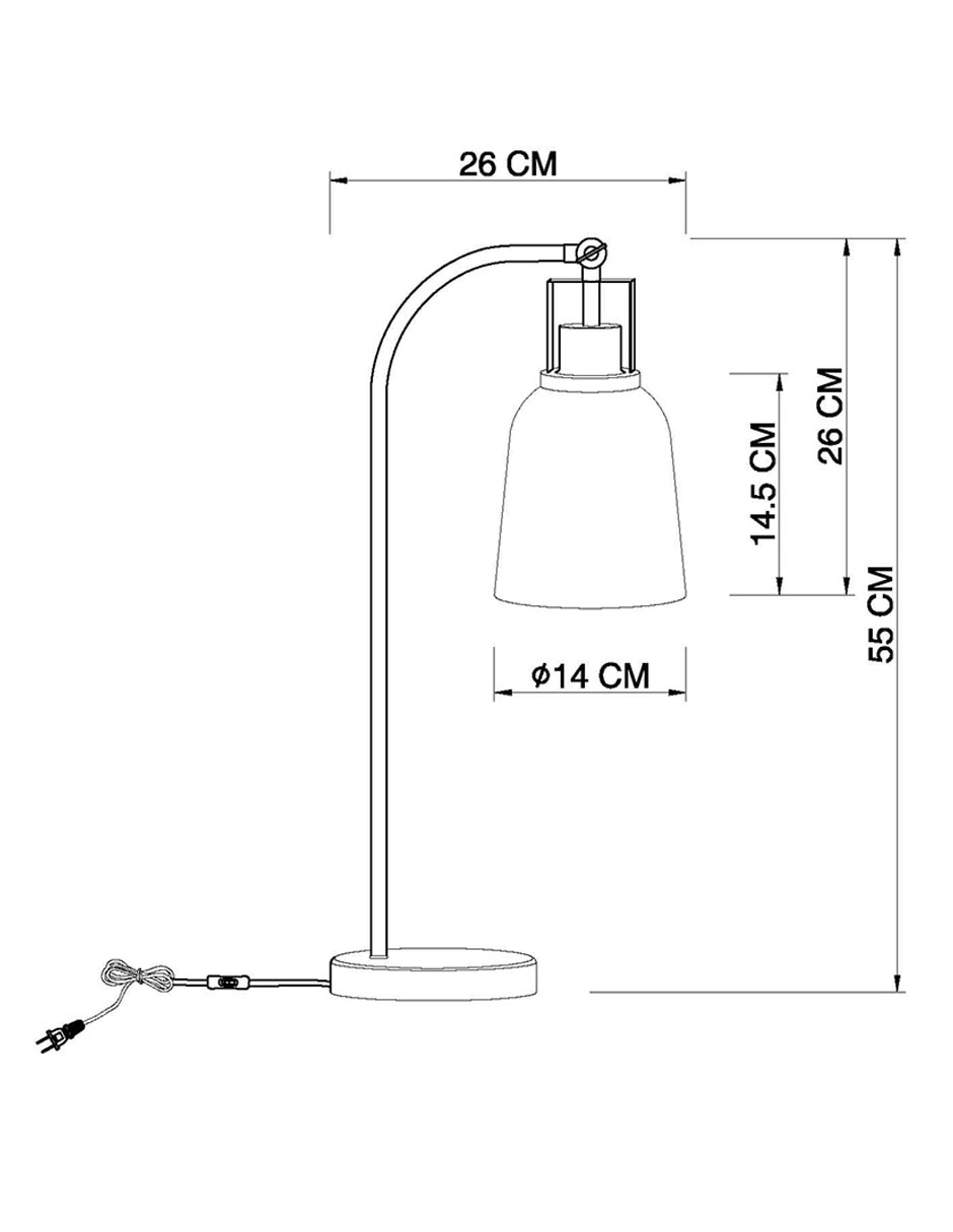 Lampara mesa Haus led Fum