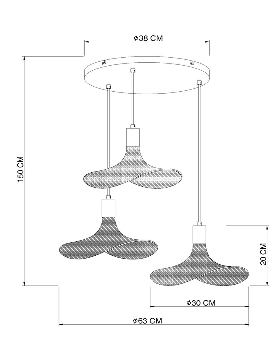 Lámpara colgante led 13