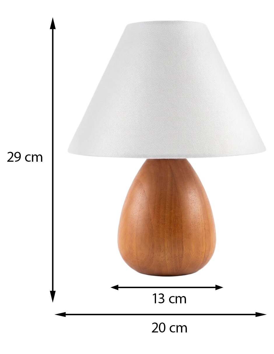 Lámpara de mesa cálida Ovalna 6