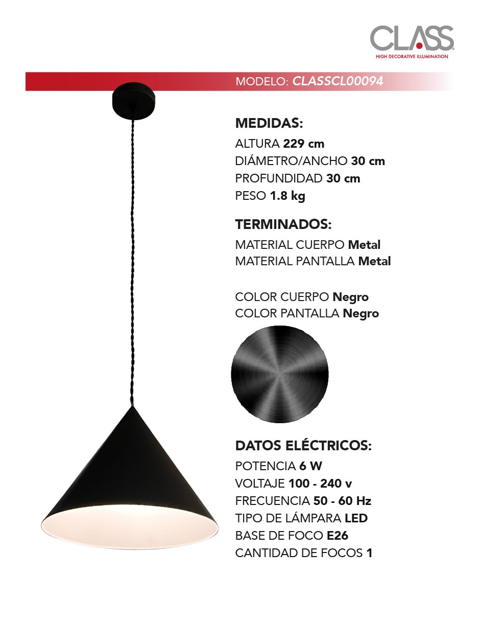 Lámpara colgante LED Lámpara colgante LED