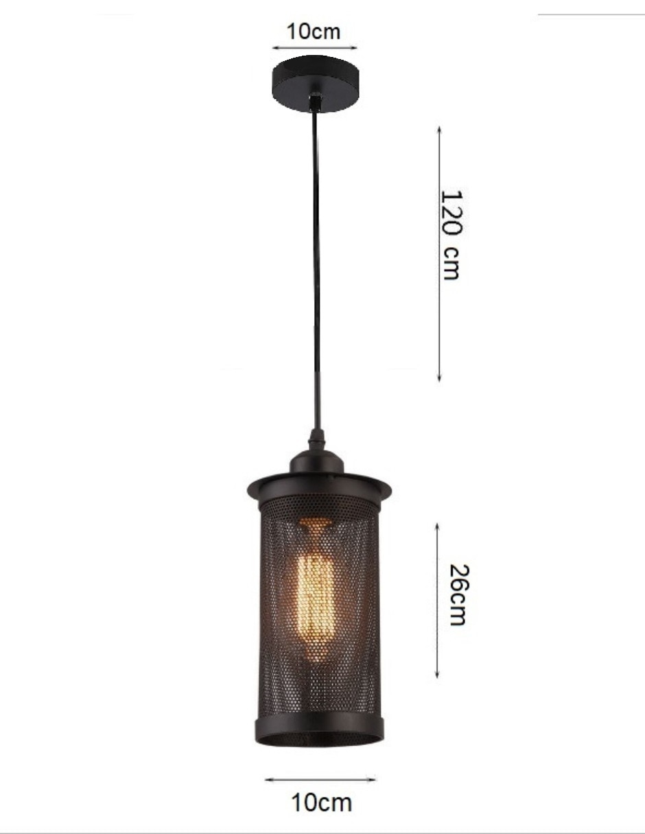 Lámpara colgante incandescente y led 5