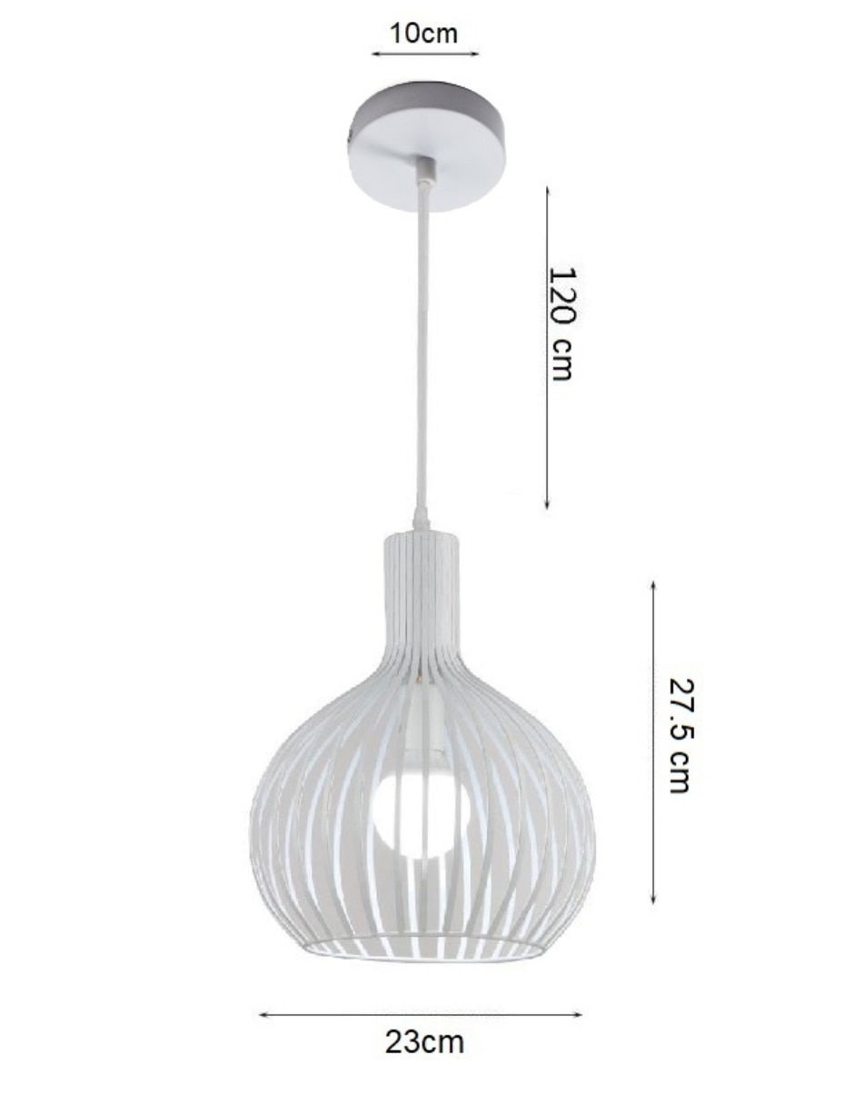Lámpara colgante incandescente y led 5