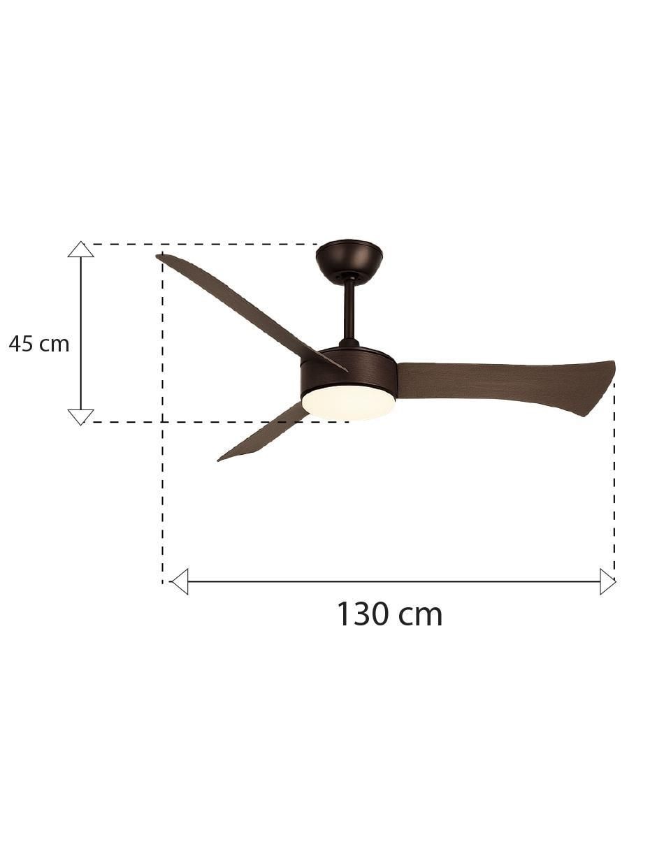 Ventilador de techo Cityluz con control remoto 6 velocidades