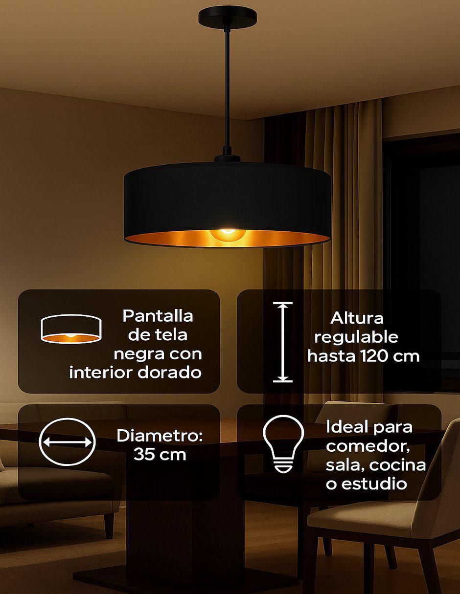Lámpara colgante incandescente y LED Dalila 4