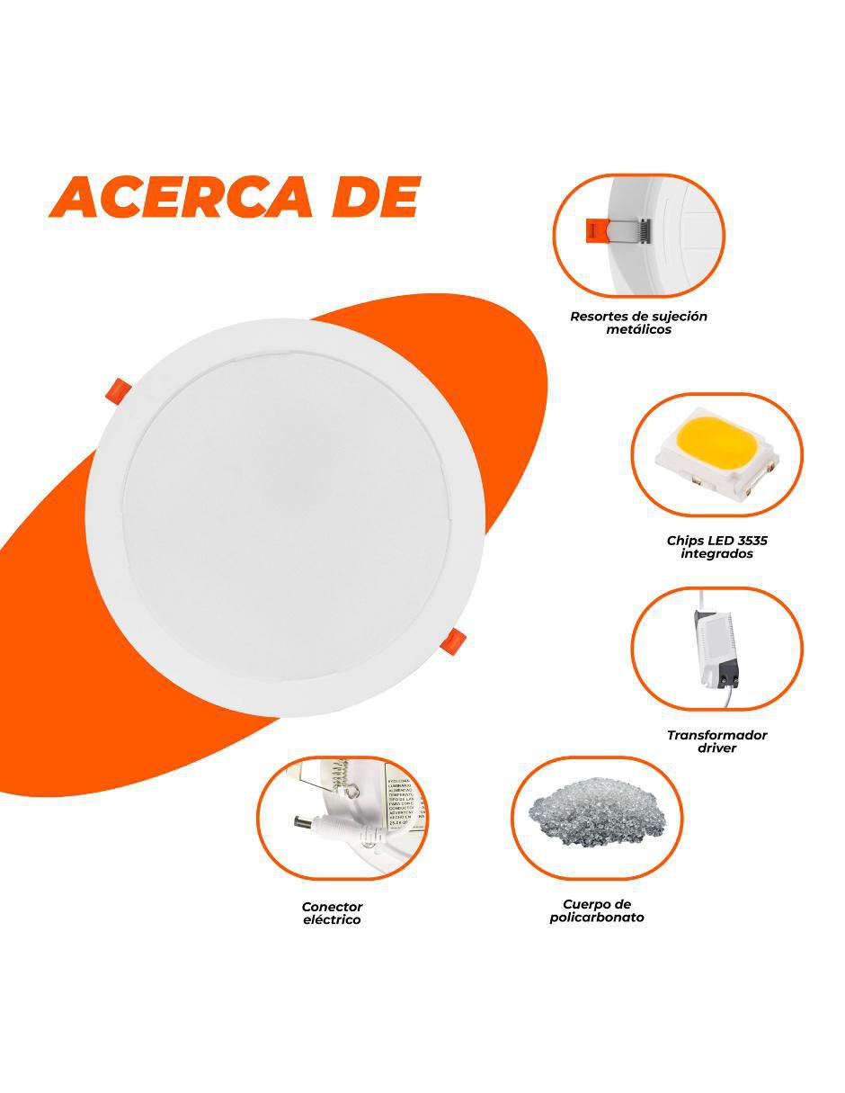 Plafón LED Pm Bucaramanga Ix