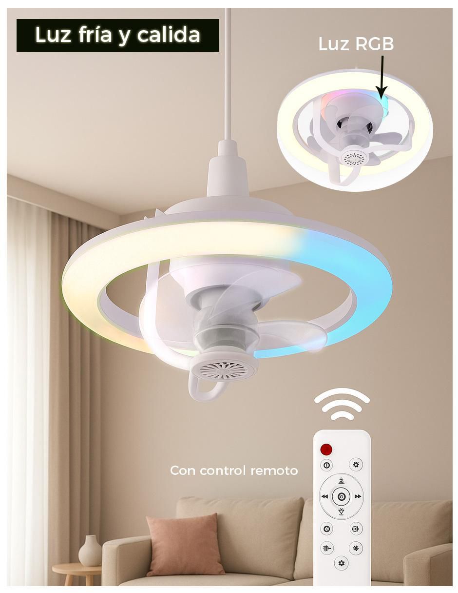 Ventilador de techo con control remoto 3 velocidades 2