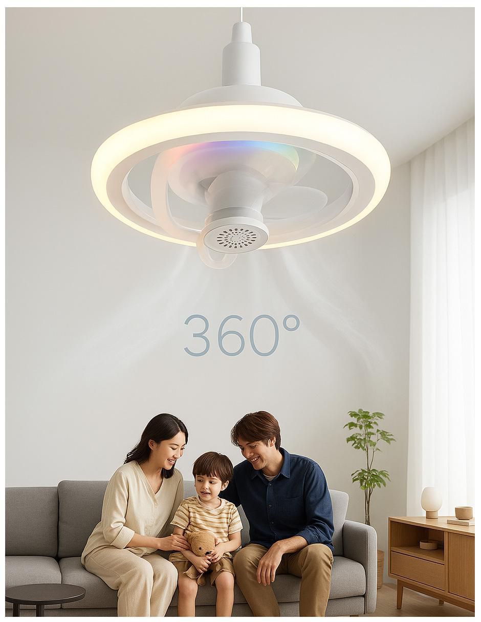 Ventilador de techo con control remoto 3 velocidades 3