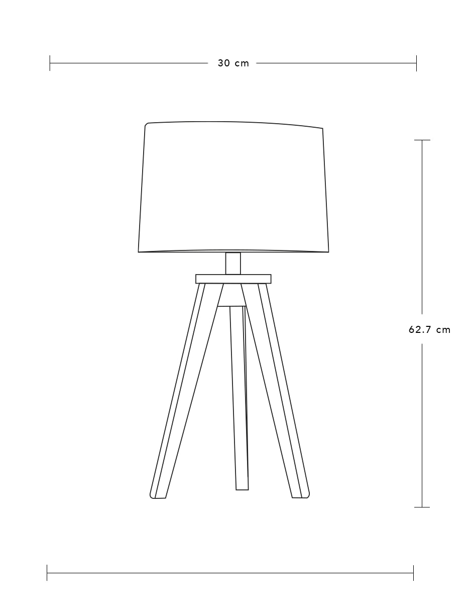 Lámpara de mesa incandescente Nórdicas 4