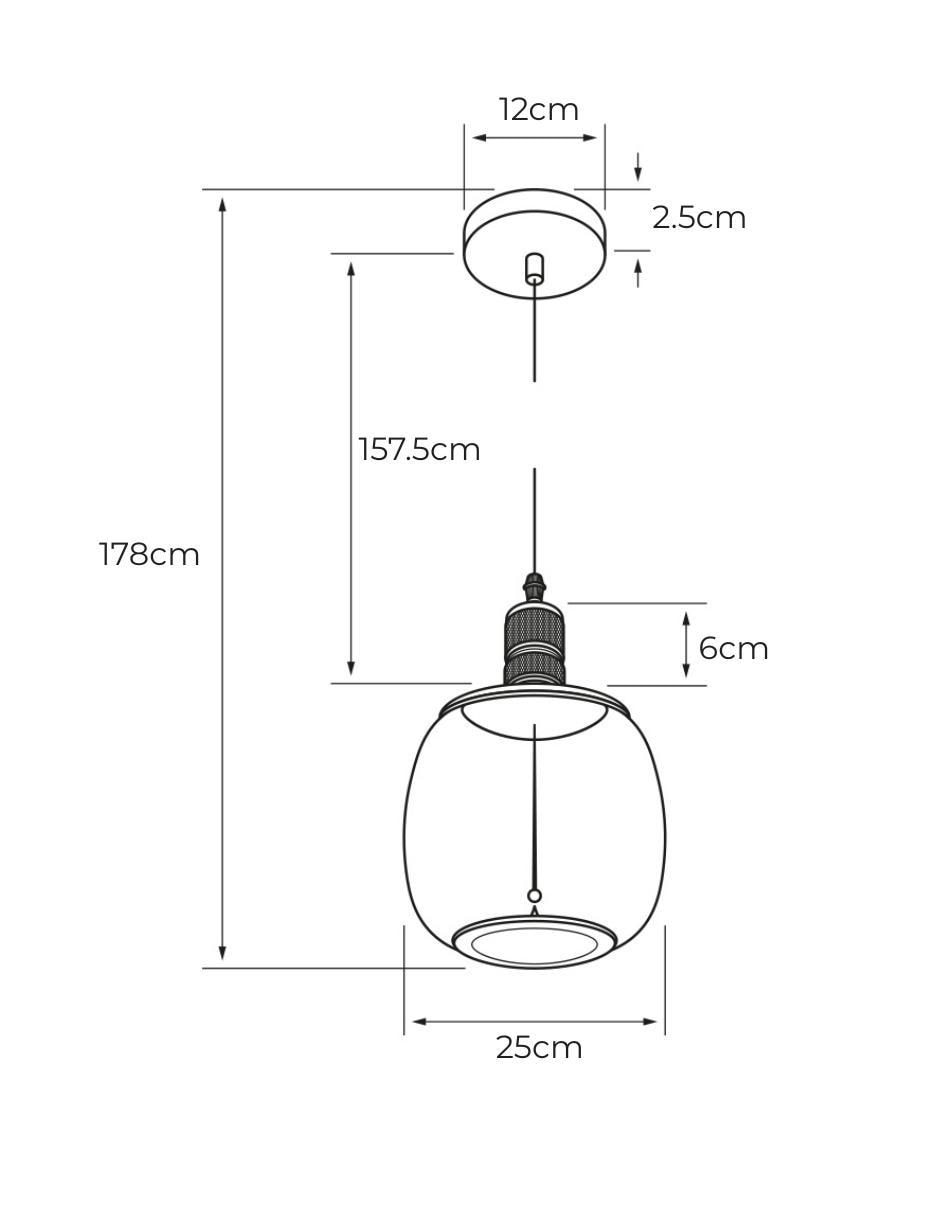 Lámpara colgante LED 8