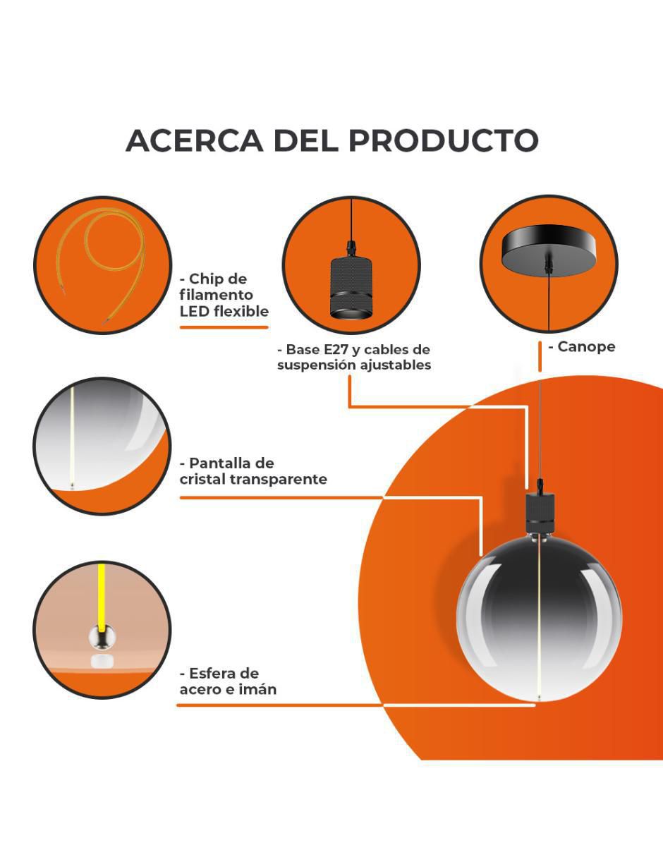 Lámpara colgante LED 6
