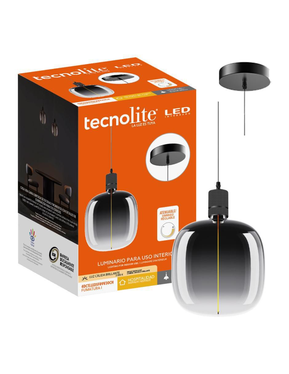 Lámpara colgante LED Fumatura 3