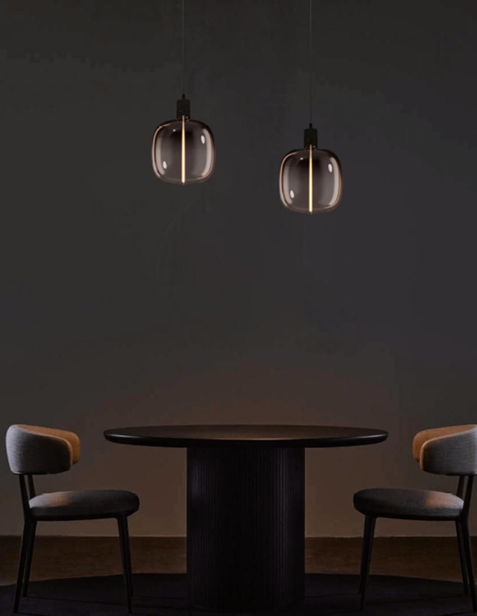 Lámpara colgante LED Fumatura 6