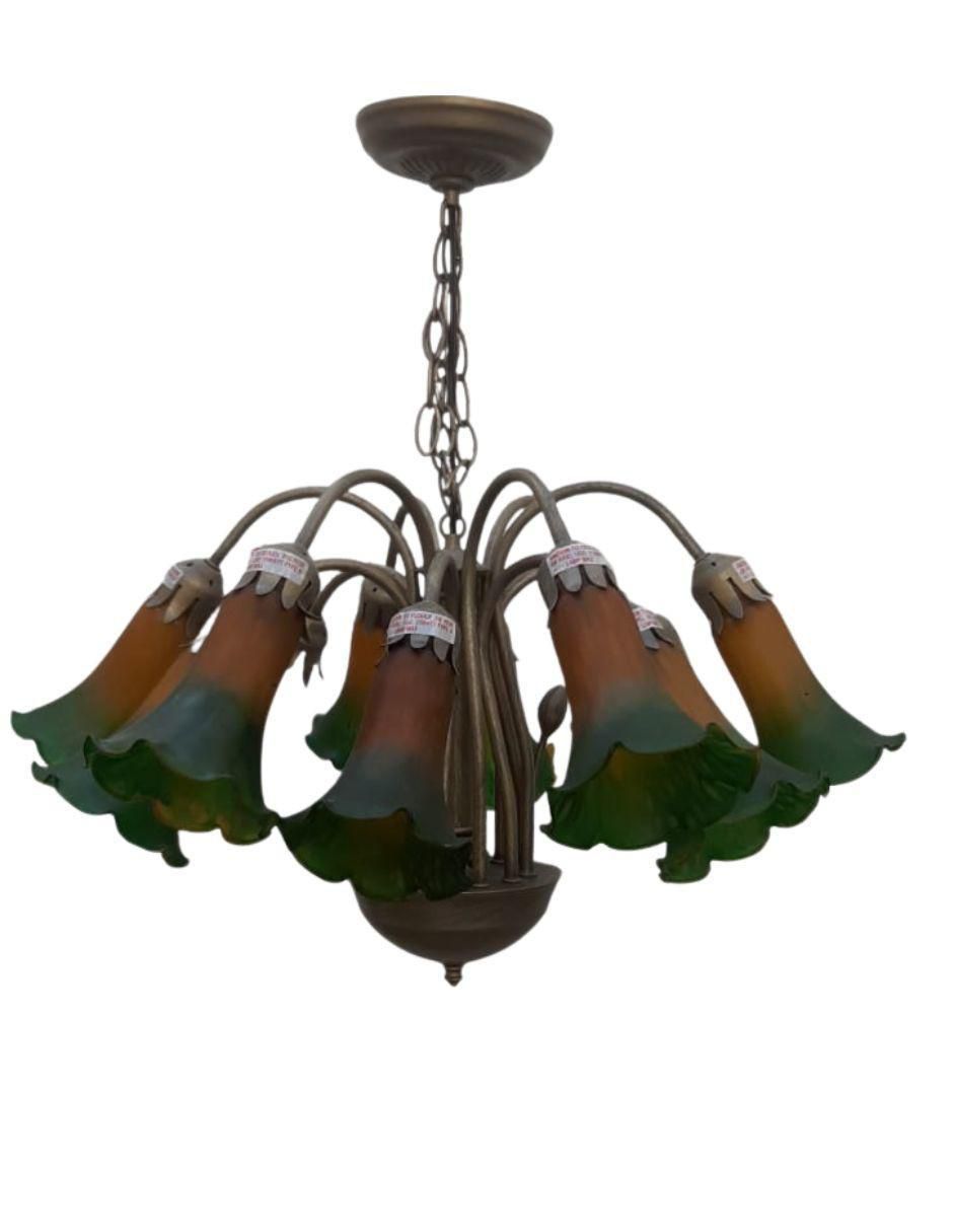 Lámpara colgante incandescente y LED Laiting Tiffany Lily C112