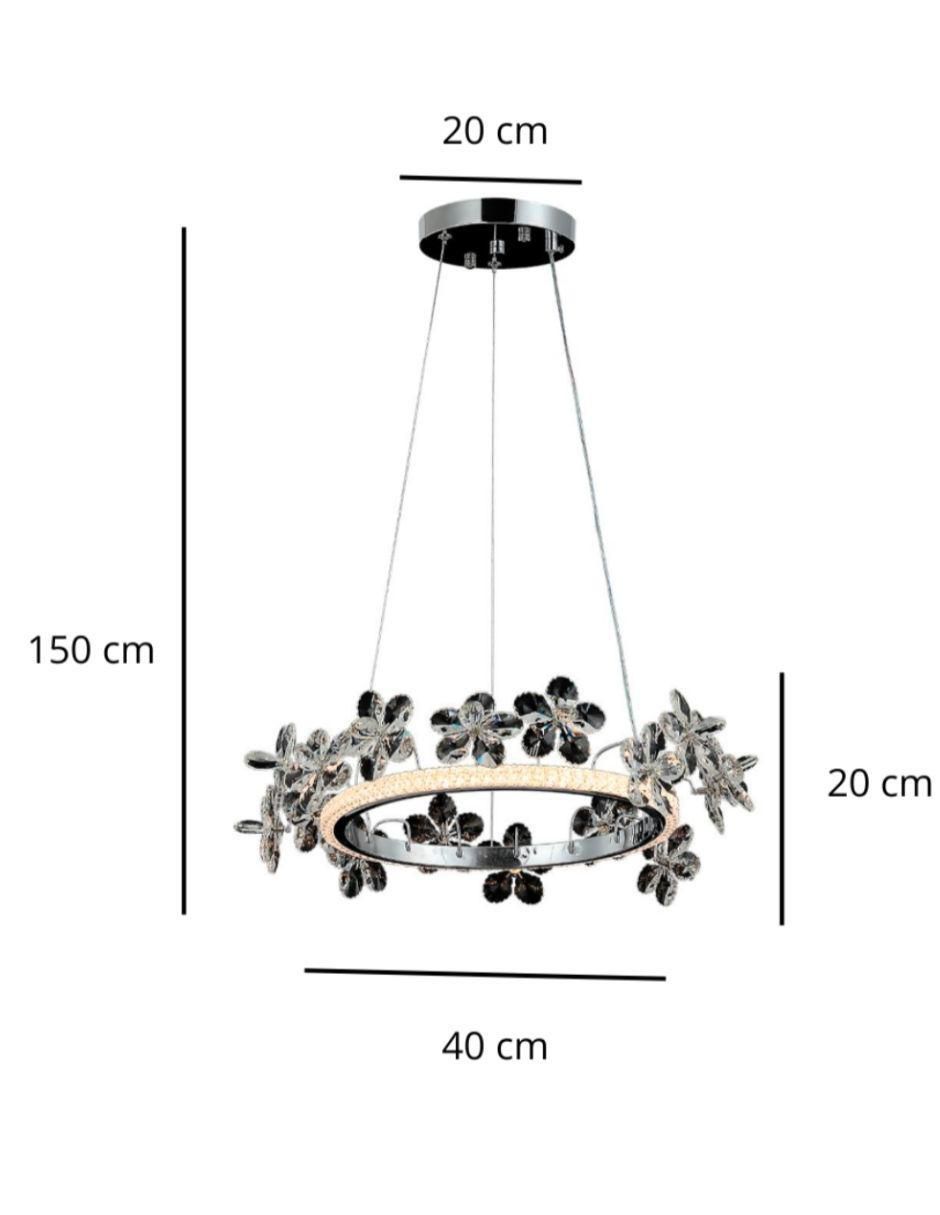 Lámpara colgante led iluminacion luz vic