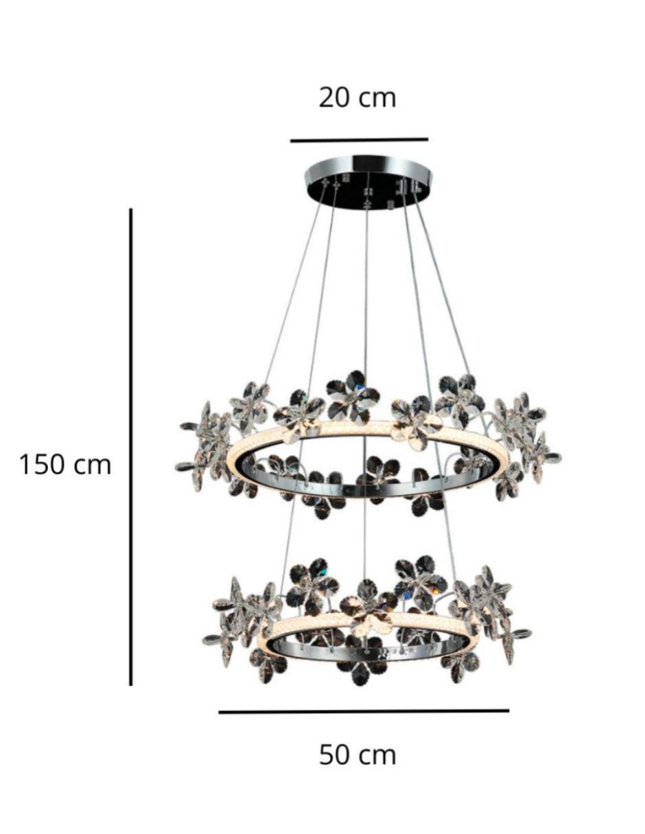 Lámpara colgante led iluminacion luz vic