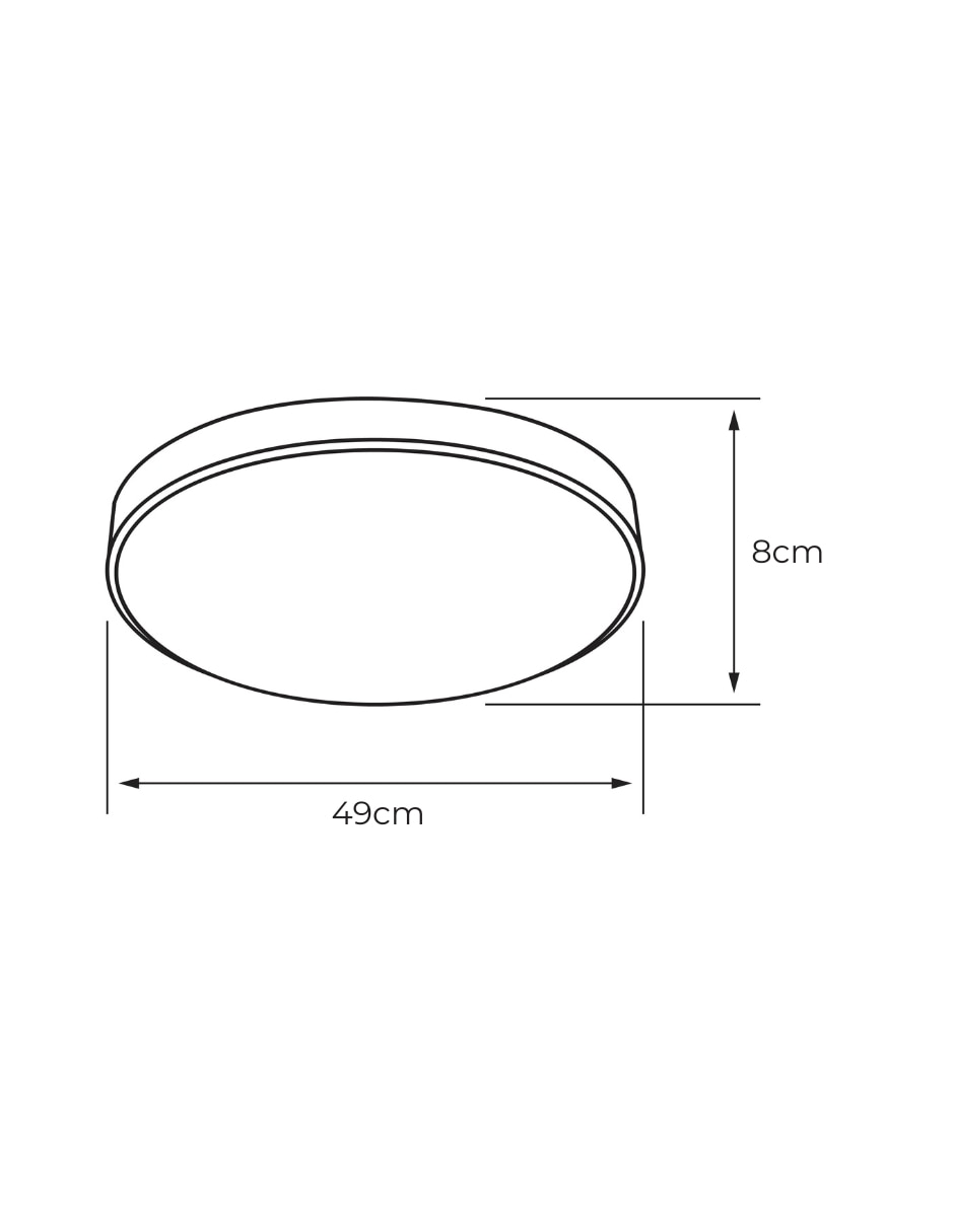 Plafón LED Potolo I 8