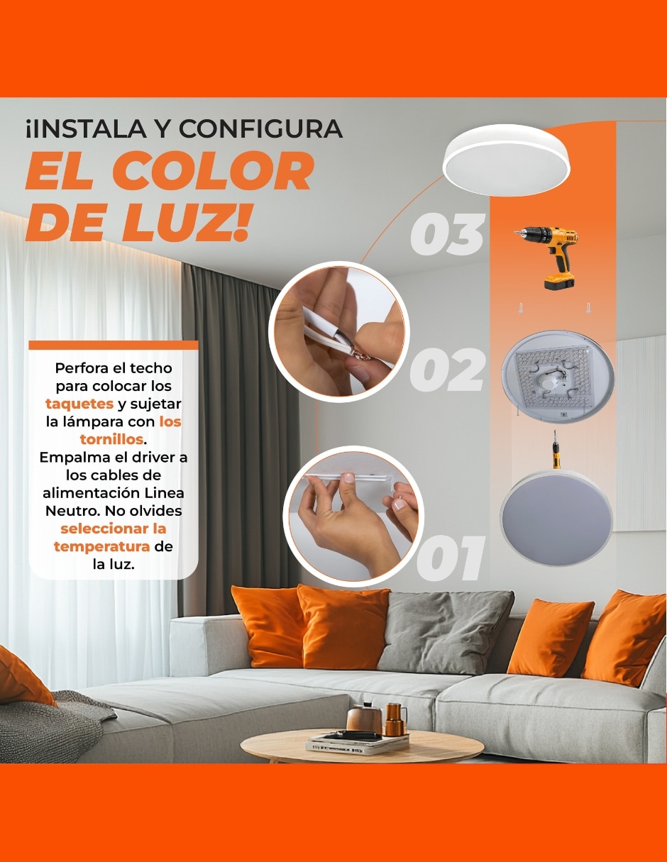 Plafón LED Potolo I 3