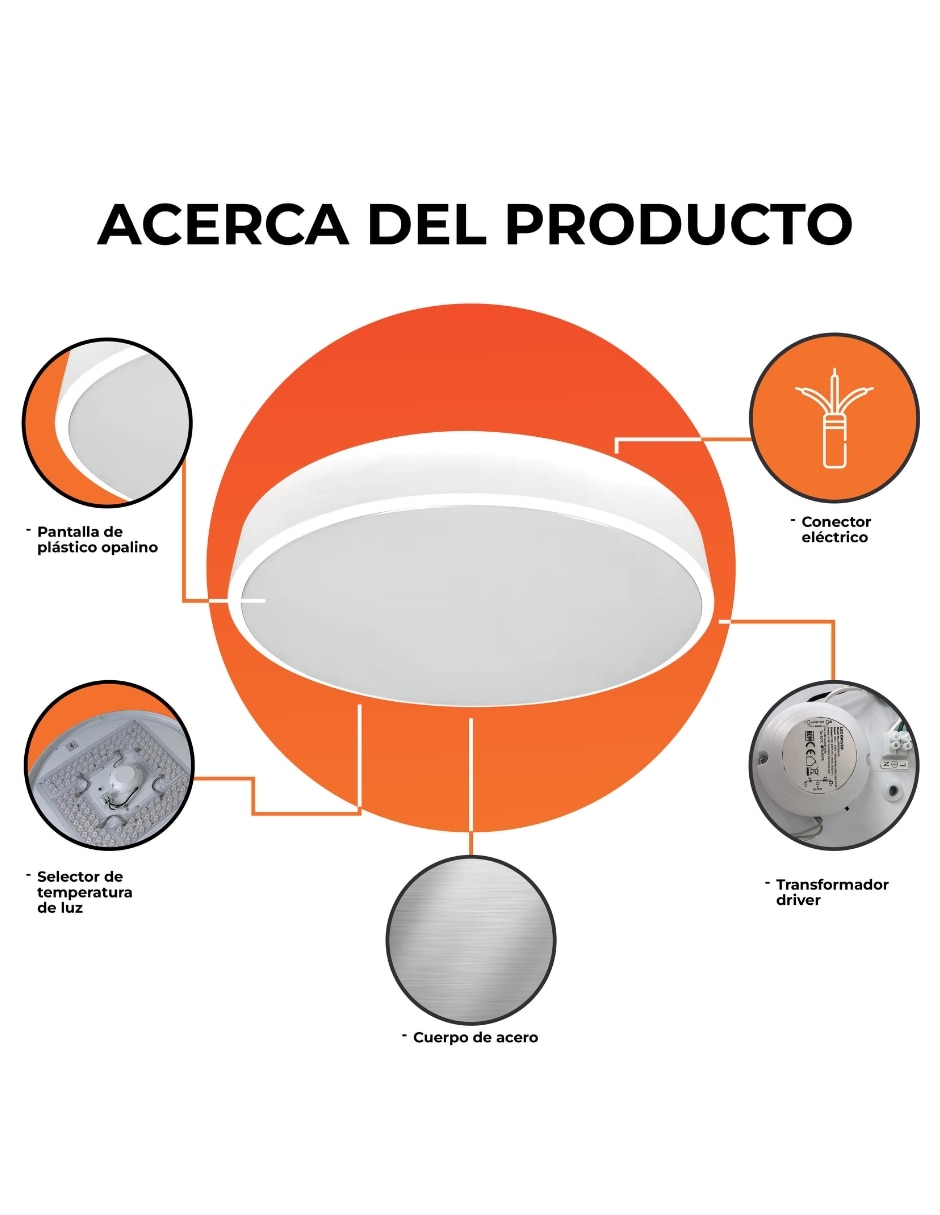 Plafón LED Potolo I 5
