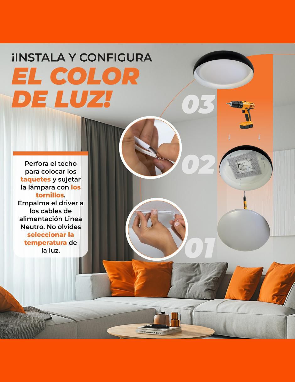 Plafón LED Potolo II 5