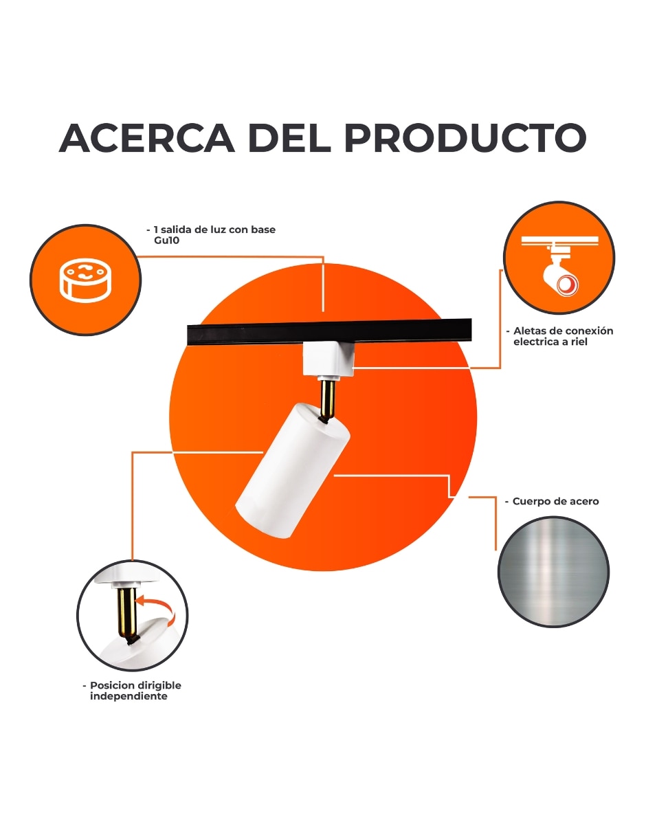 Lamp direccionable Popa Riel 3