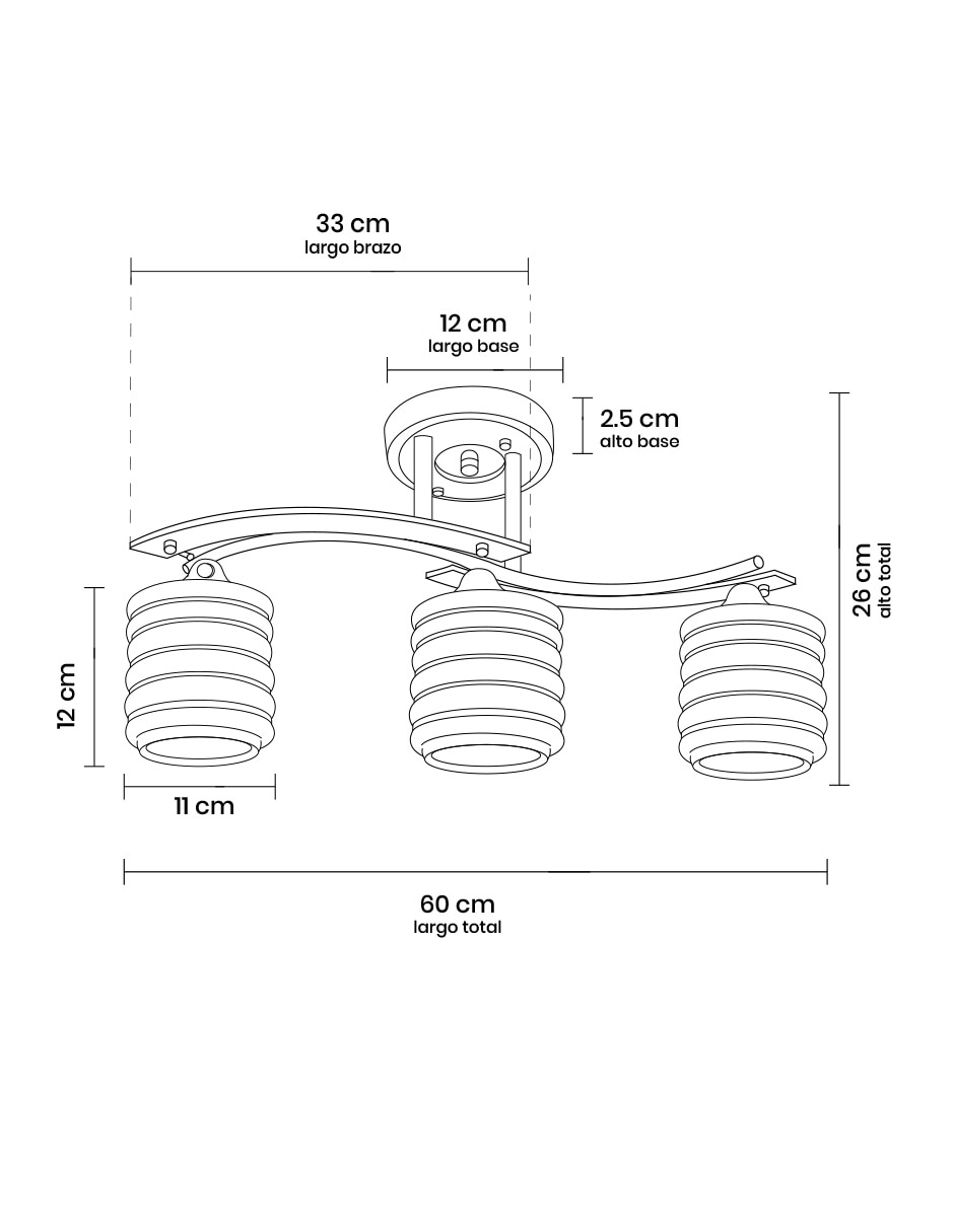 Lámpara colgante LED Mil Luces Agabia 003