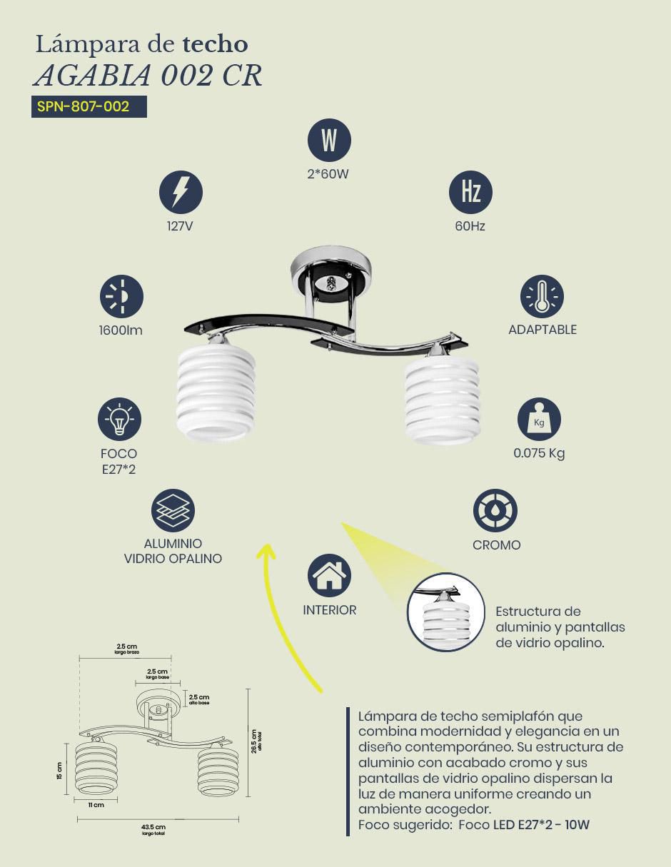 Lámpara colgante LED Mil Luces Agabia 002