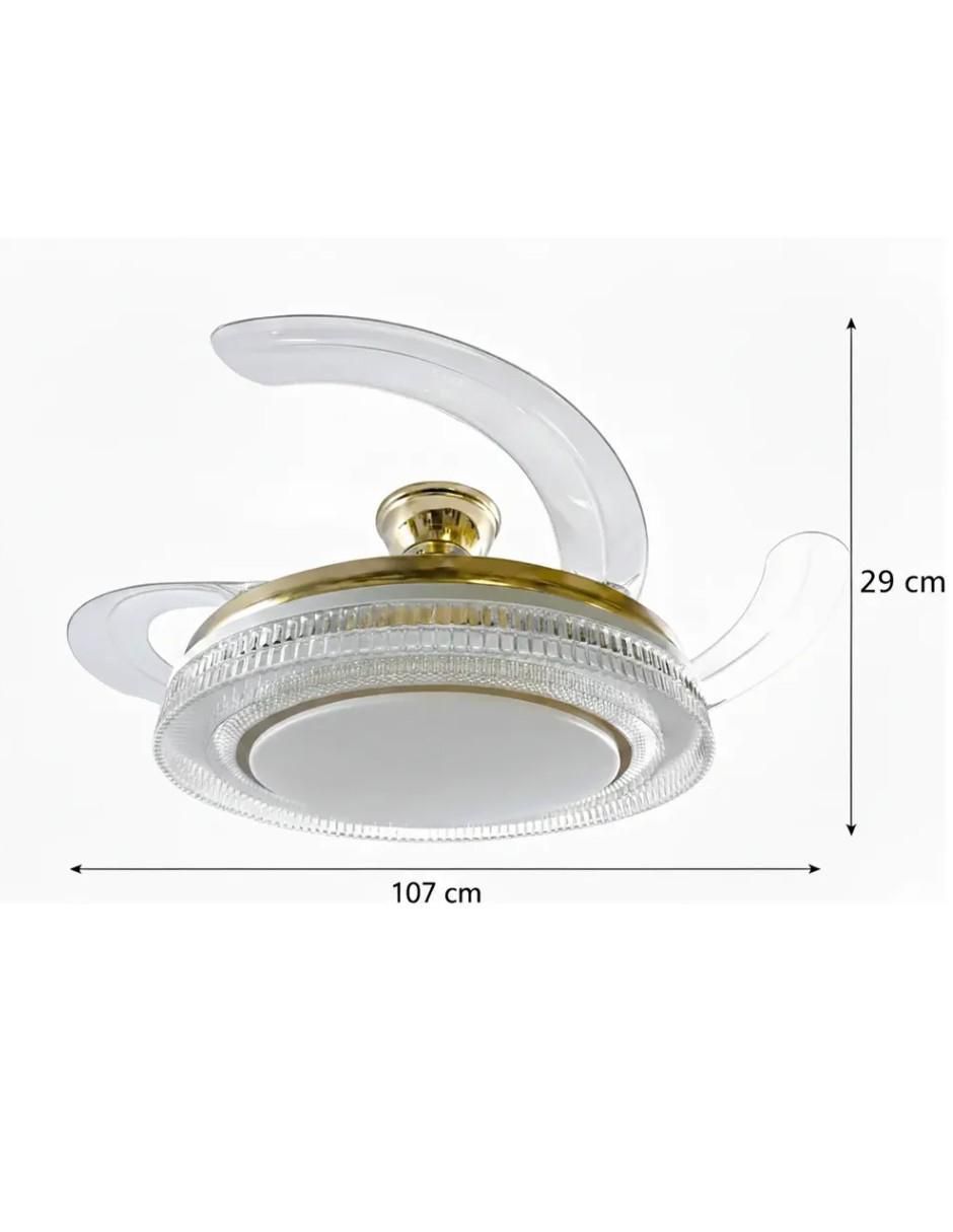 Ventilador de techo Cityluz con control remoto 3 velocidades