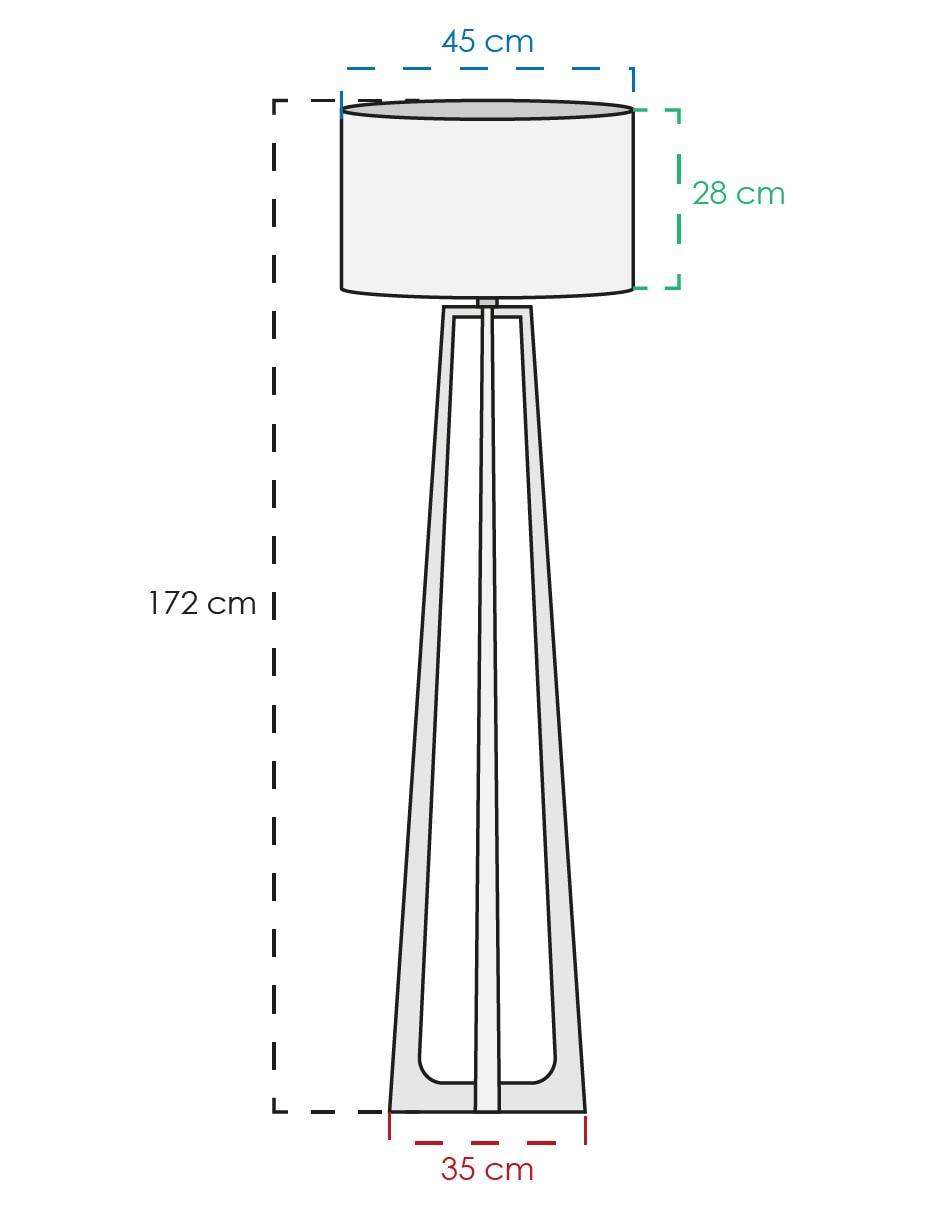 Lámpara de pie LED Yael 5
