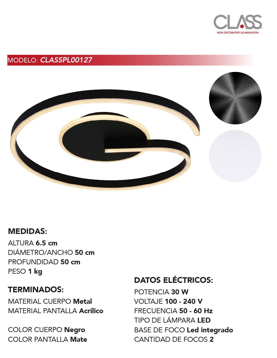 Plafón LED 4