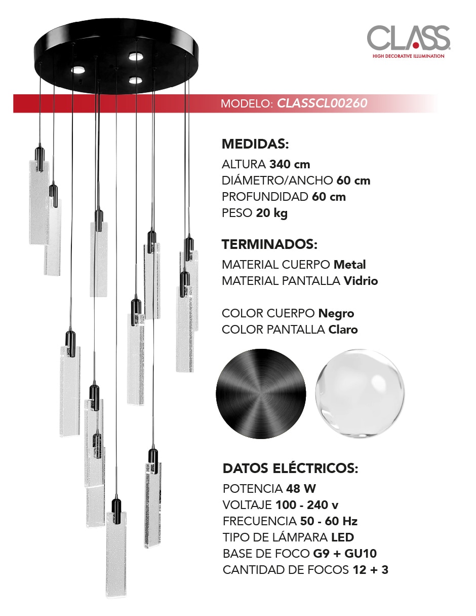 Lámpara colgante led 3