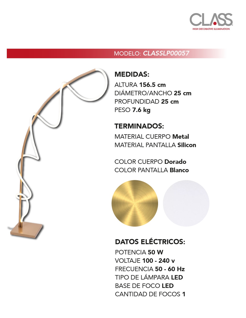 Lámpara de pie Class led