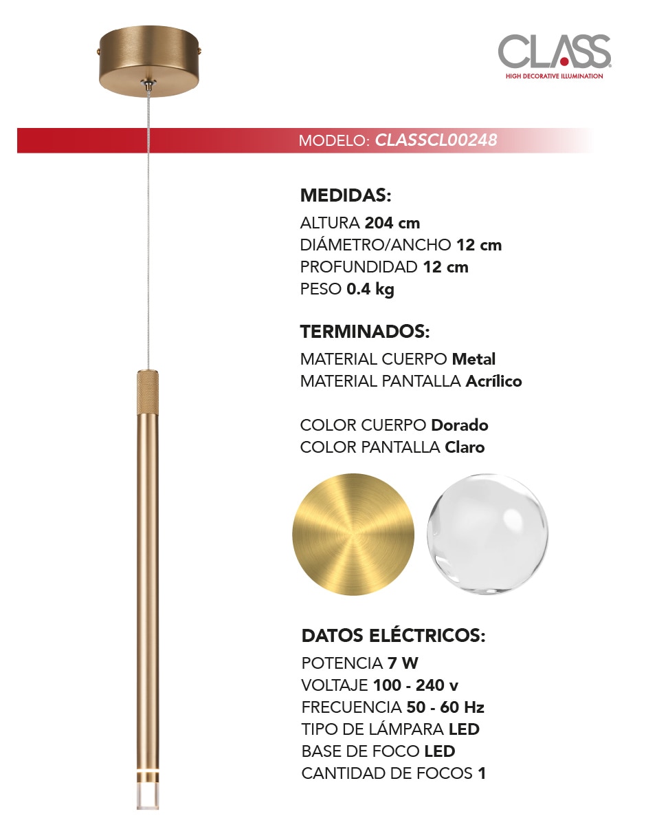Lámpara colgante led 2