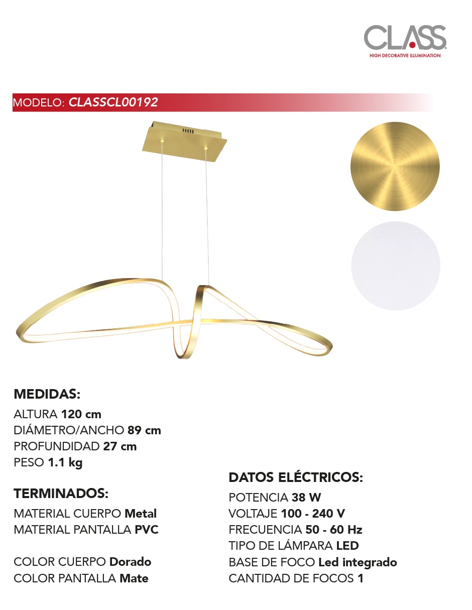 Lámpara colgante LED 2