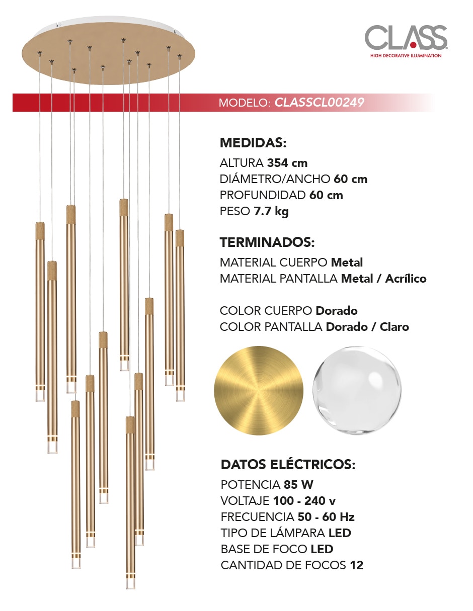 Lámpara colgante led 4