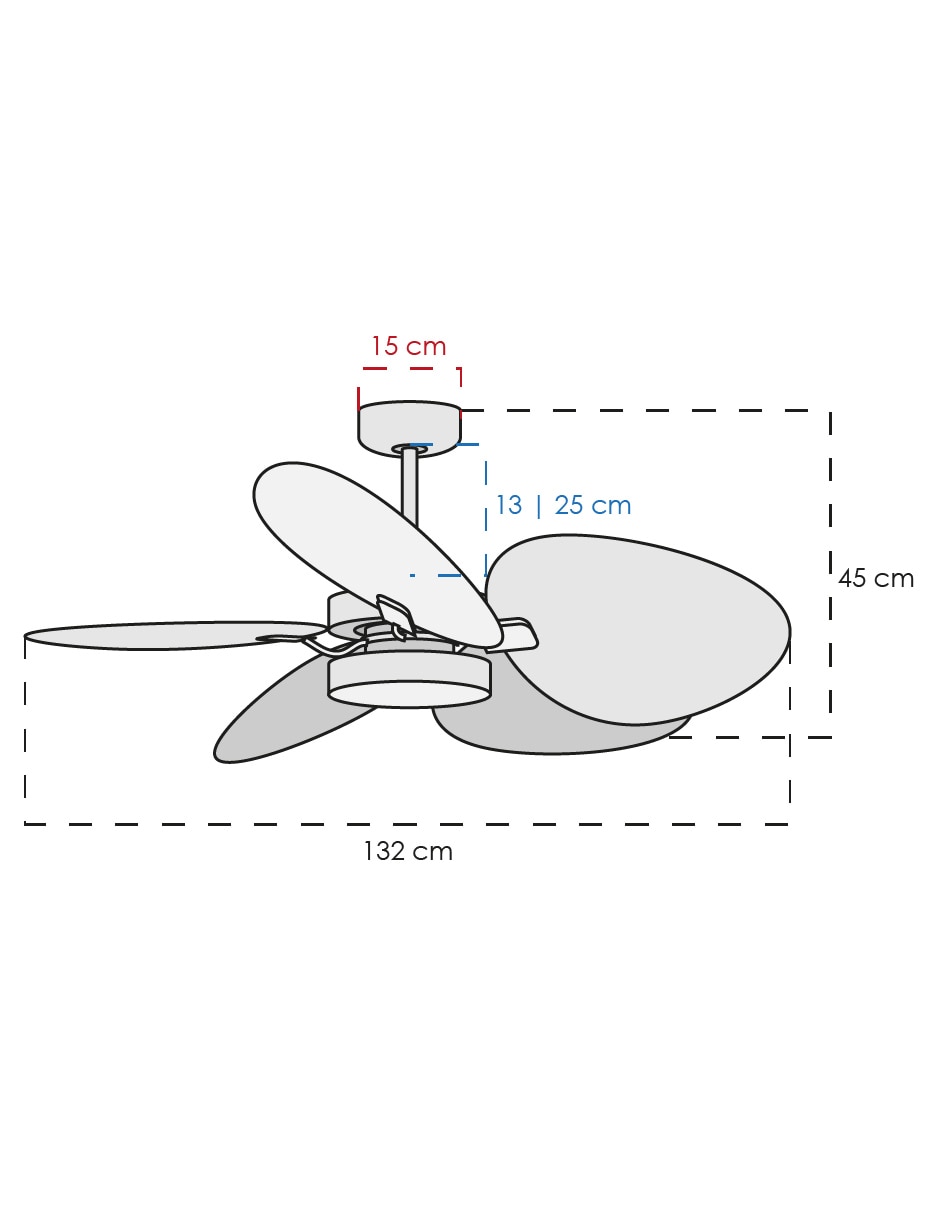 Ventilador de techo 6 velocidades 5