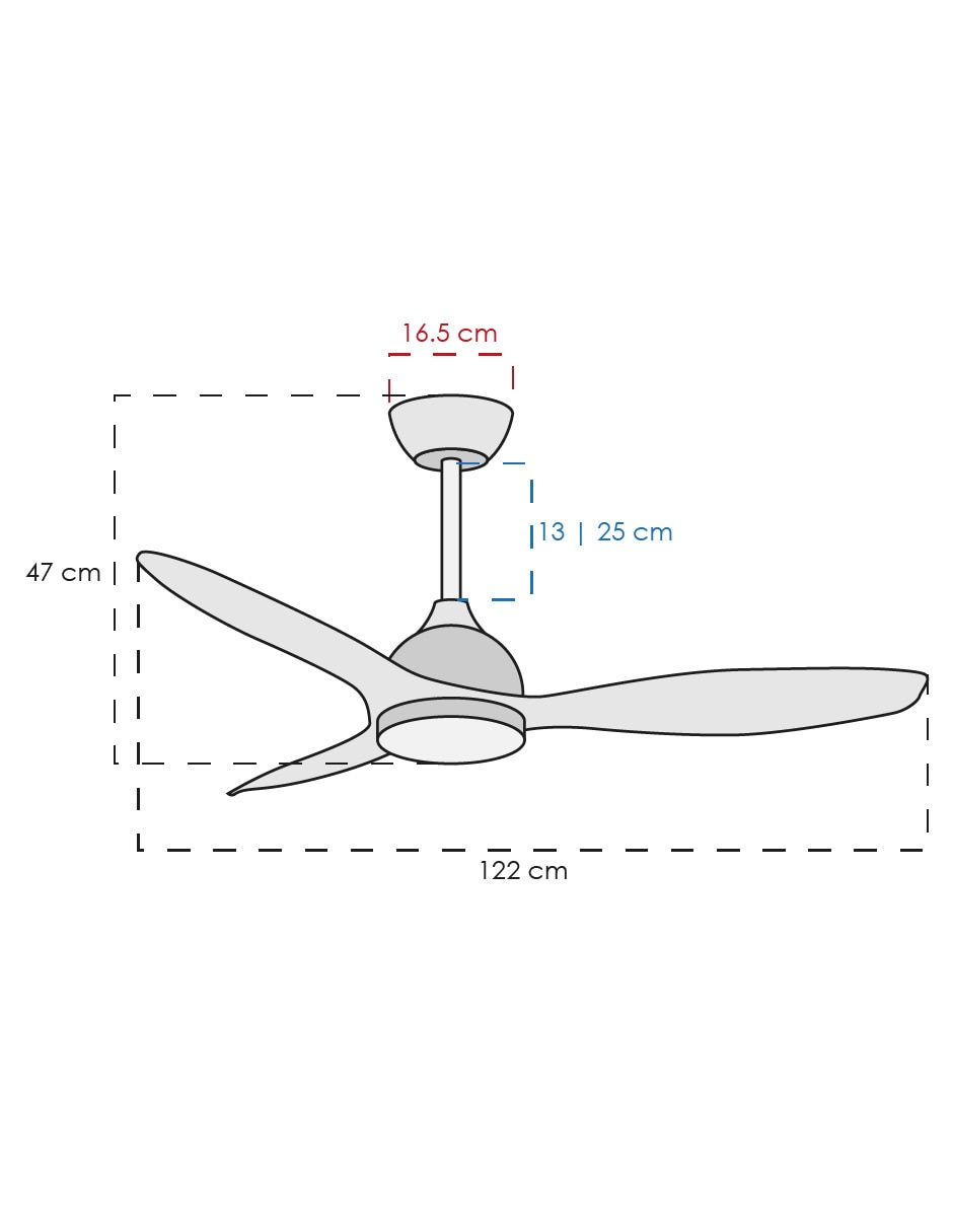 Ventilador de techo 6 velocidades 5
