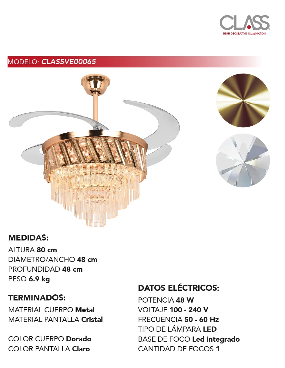 Ventilador de techo 6 velocidades 2