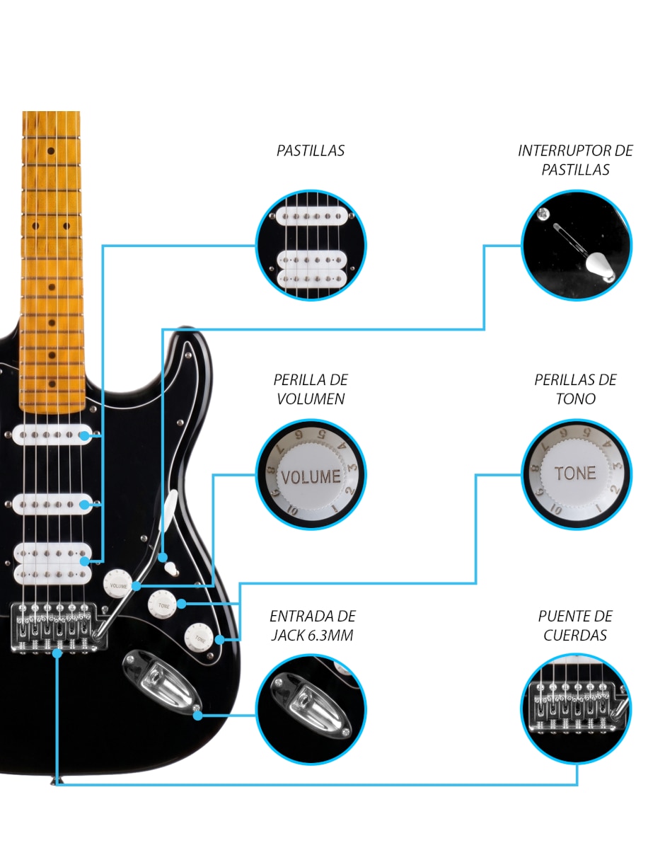 Kit de guitarra JMB102 2