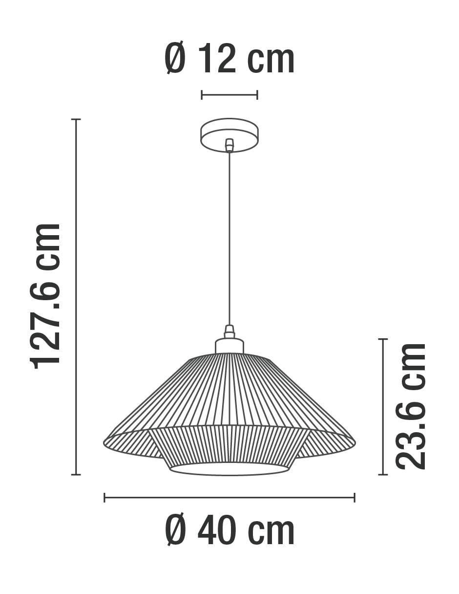 Lámpara colgante incandescente y LED 6