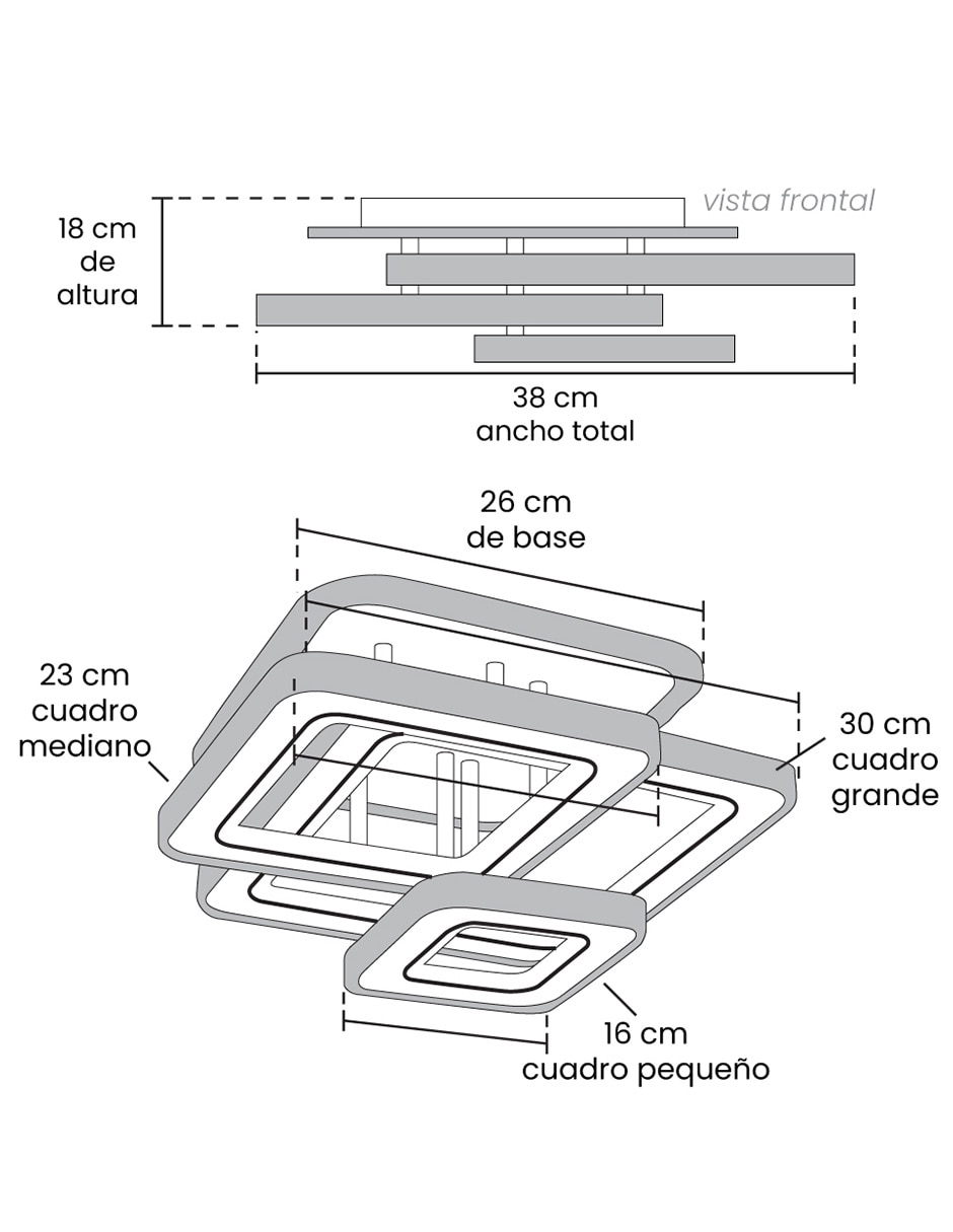Plafón led lynx 3