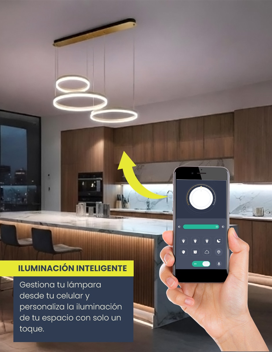 Lámpara colgante LED Orion 6