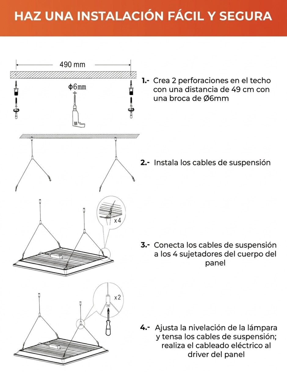 Lámpara colgante led modula 5
